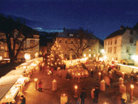 Romantischer Weihnachtsmarkt in Glurns