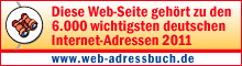 weihnachtsmarkt-deutschland.de gehört zu den 6000 wichtigsten deutschen Internet-Adressen im Web-Adressbuch für Deutschland 2011