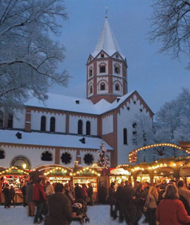 Romantisches Weihnachtsdorf in Düsseldorf-Gerresheim
