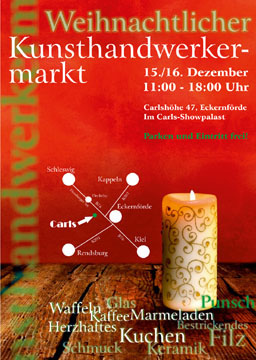 1. kunsthandwerklicher Weihnachtsmarkt auf der Carlshöhe