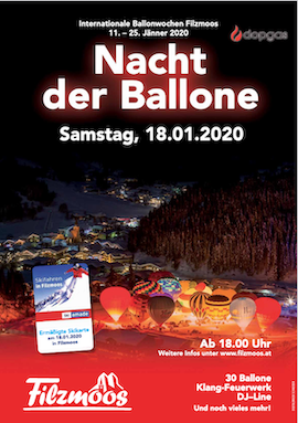 Internationale Ballonwochen Filzmoos 2022