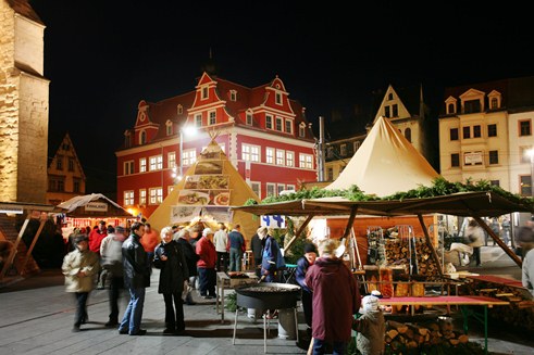 Finnisches Fest auf dem Weihnachtsmarkt in Halle