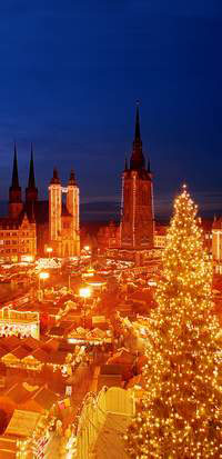 Weihnachten 2004 - Weihnachtsmarkt in Halle