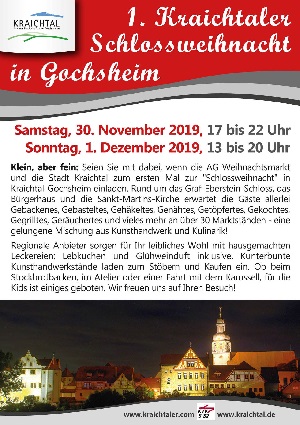 Kraichtaler Schlossweihnacht in Gochsheim