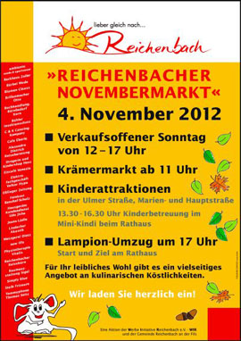 Reichenbacher Novembermarkt