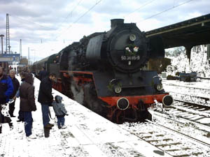 Weihnachten 2004 - Sonderfahrt mit dem Salzland-Express