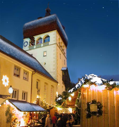 Weihnachten 2004 - Weihnachtsmarkt in der Oberstadt