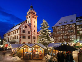 Weihnachtsmarkt in Mosbachs schöner Altstadt