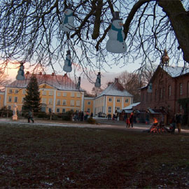 Weihnachten 2005 - Weihnachtsbäckerei für Kinder<br>auf Schloss Wotersen