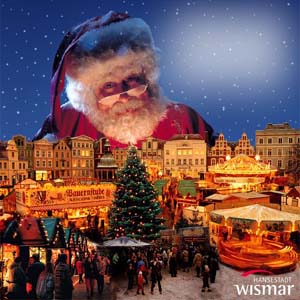 Weihnachten 2004 - Weihnachstmarkt in Wismar