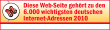 weihnachtsmarkt-deutschland.de gehört zu den 6000 wichtigsten deutschen Internet-Adressen im Web-Adressbuch für Deutschland 2010