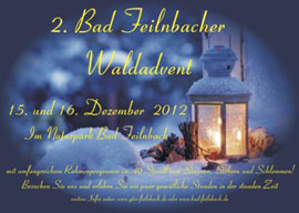 2. Bad Feilnbacher Waldadvent im Naturpark