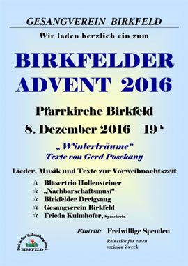 Birkfelder Advent 2018