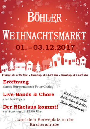 Böhler Weihnachtsmarkt 2019
