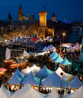 Cologne Harbour Christmas Market at the Chocolate Museum