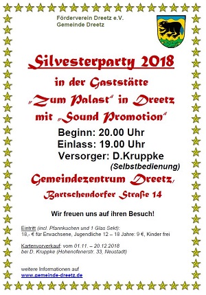 Silvesterparty in Dreetz
