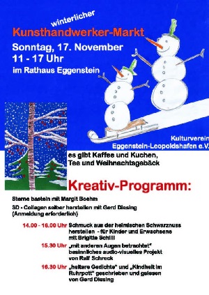 Winterlicher Kunsthandwerkermarkt in Eggenstein