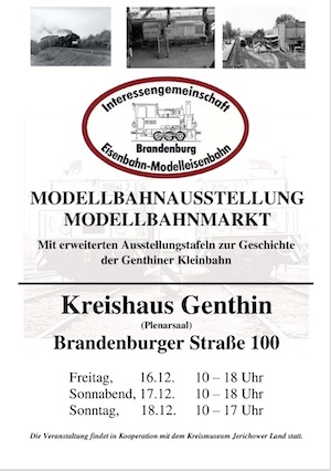 Modellbahnausstellung im Kreishaus Genthin