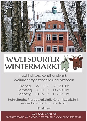 Wulfsdorfer Wintermarkt 2022 abgesagt