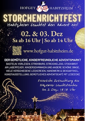 Adventsmarkt zum Storchenrichtfest im Hofgut Habitzheim