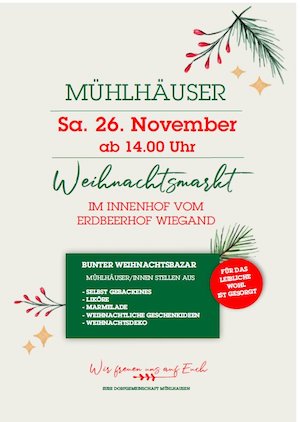 Weihnachtsmarkt in Homberg-Mühlhausen
