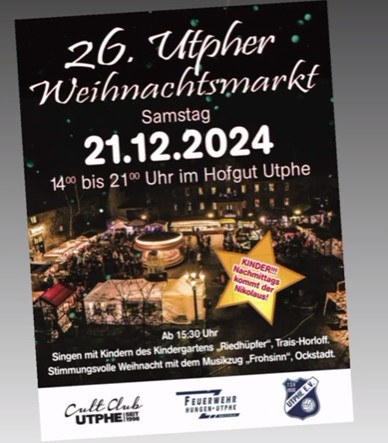 Weihnachtsmarkt im Hofgut Utphe