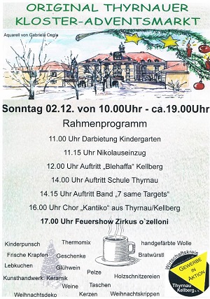 Weihnachtsmarkt im Kloster Thyrnau
