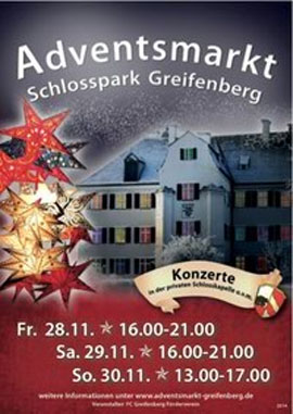 Adventsmarkt Schlosspark Greifenberg