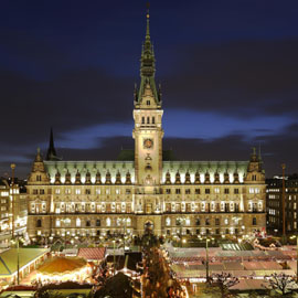 Historischer Weihnachtsmarkt auf dem Rathausmarkt