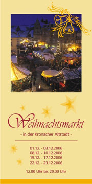 Weihnachtsmarkt in der Kronacher Altstadt