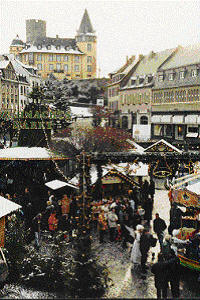 Weihnachten 2004 - Weihnachtsdorf auf dem Marktplatz