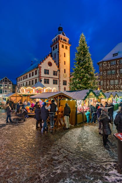 Weihnachtsmarkt in Mosbachs schönen Altstadt