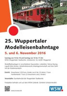 Wuppertaler Modelleisenbahntage 2022 abgesagt
